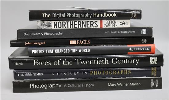 A collection of eight photographic books by John Loegard Life Faces etc